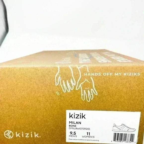 BRAND NEW IN BOX Kizik Milan Men's Sneaker Bone Cream Beige Color multi sizes - Picture 5 of 12